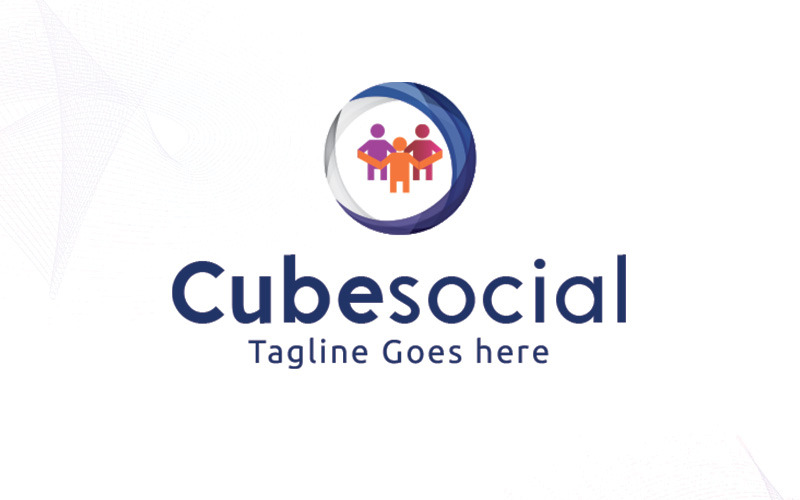 Cubesocial Logo Template