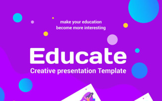 Educate Education PowerPoint template