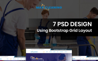 Max Cleaning - Cleaning Services PSD Template