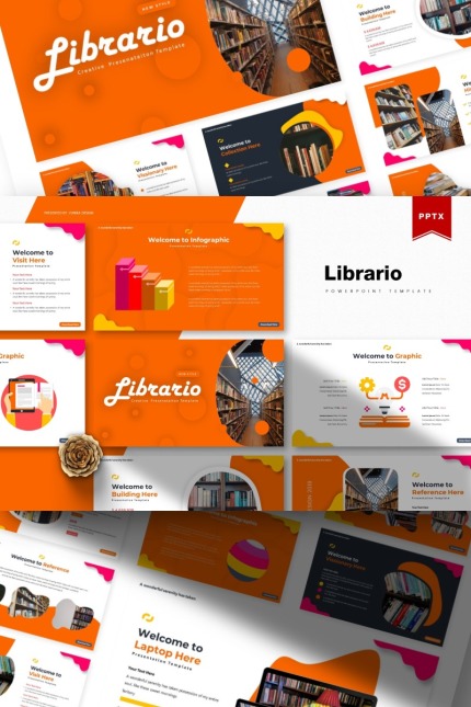 Template #85608 Book Library Webdesign Template - Logo template Preview