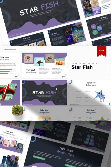 Template #85680 Fish Star Webdesign Template - Logo template Preview