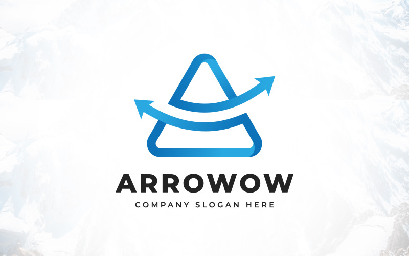 Letter A Arrow Accounting And Financial Logo Logo Template