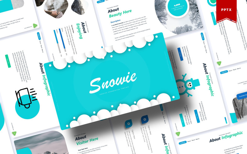 Snowie | PowerPoint template PowerPoint Template