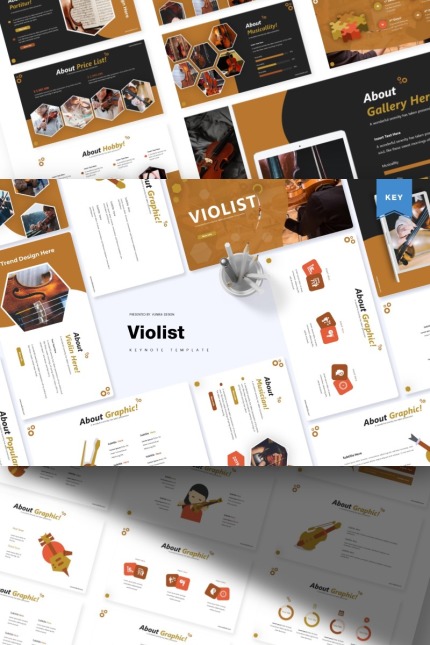 Template #85703 String Violin Webdesign Template - Logo template Preview