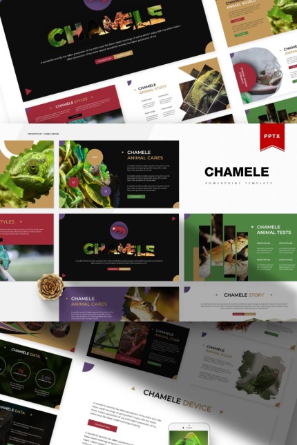 Template #85723 Nature Chameleon Webdesign Template - Logo template Preview