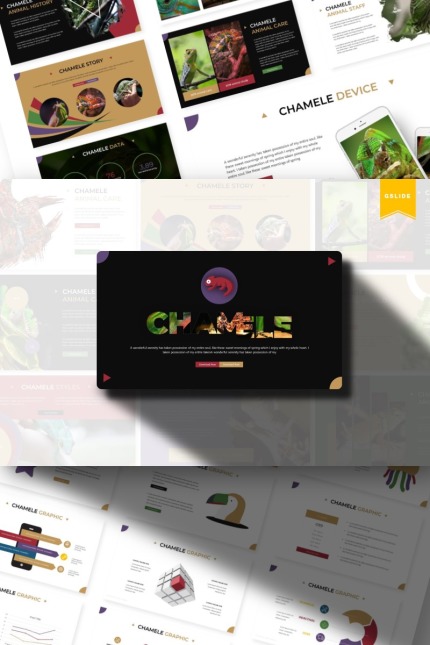 Template #85744 Nature Chameleon Webdesign Template - Logo template Preview