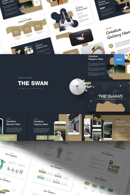 Template #85790 Swan White Webdesign Template - Logo template Preview