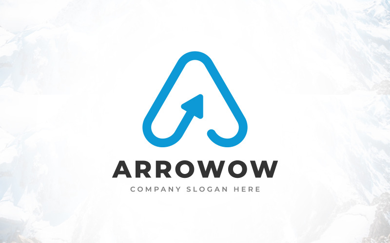 Creative Brand Letter A Arrow Logo Design Logo Template