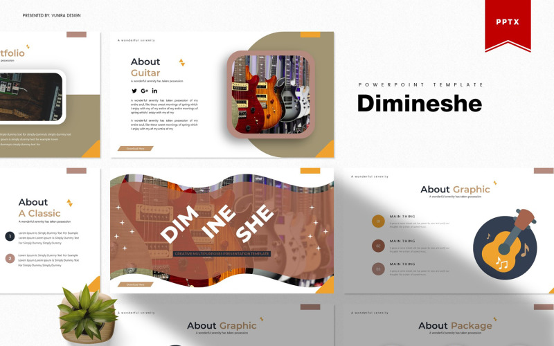 Dimineshe | PowerPoint template PowerPoint Template
