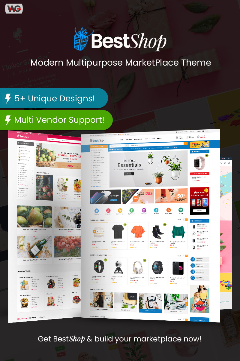 Responzivní WooCommerce motiv "BestShop - Multi Vendor MarketPlace" #85734