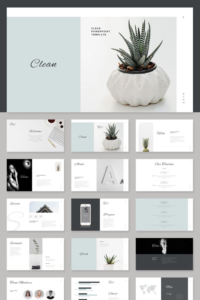 Stylish Minimal Powerpoint #85770