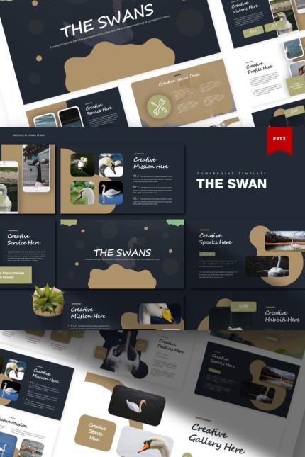 Template #85809 Swan White Webdesign Template - Logo template Preview