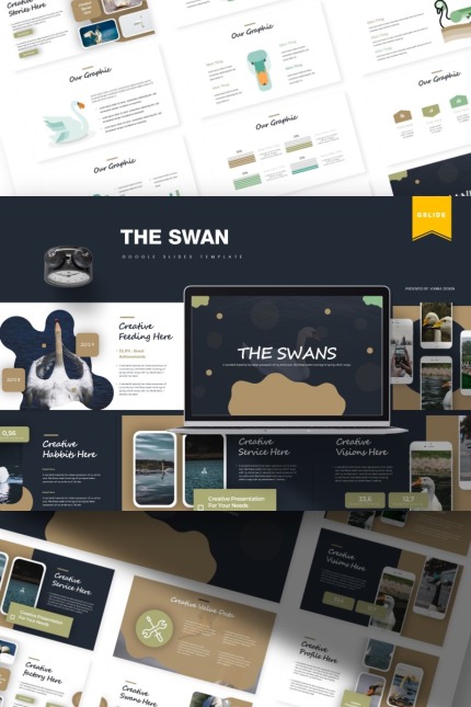 Template #85830 Swan White Webdesign Template - Logo template Preview