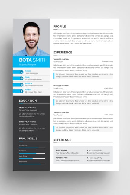 Template #85840 Cv Clean Webdesign Template - Logo template Preview