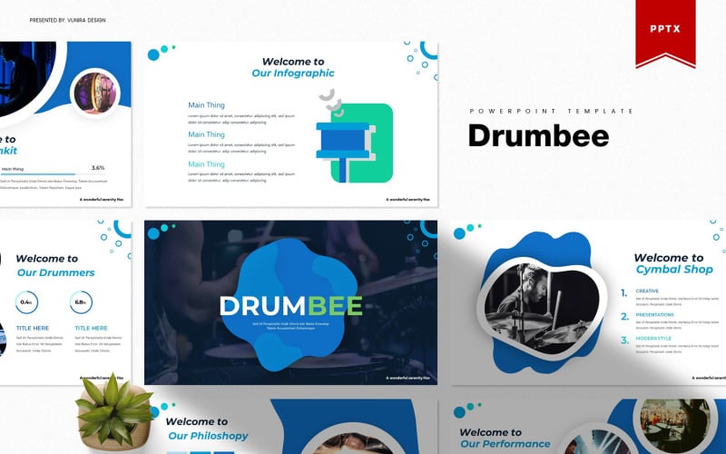 Drumbee | PowerPoint template PowerPoint Template