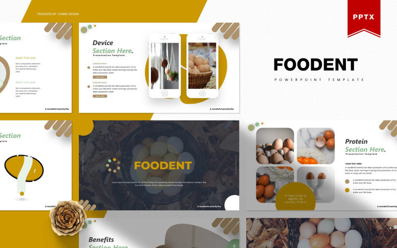 Foodent | PowerPoint template PowerPoint Template