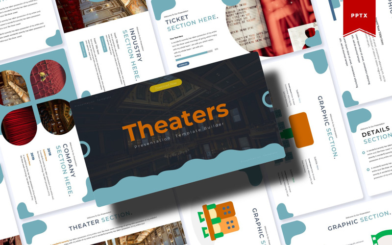 Theaters | PowerPoint template PowerPoint Template