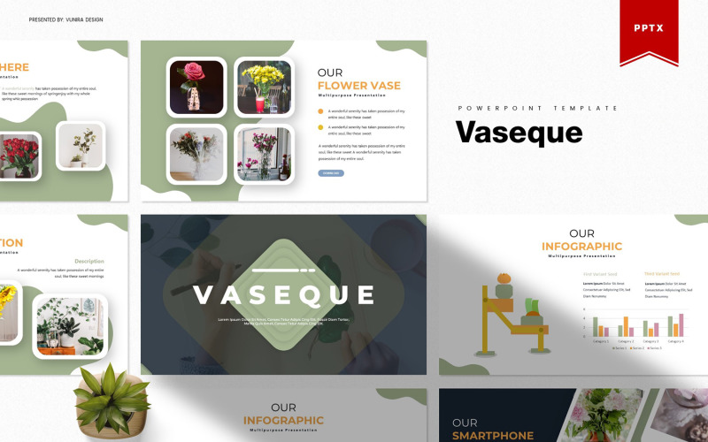 Vaseque | PowerPoint template PowerPoint Template