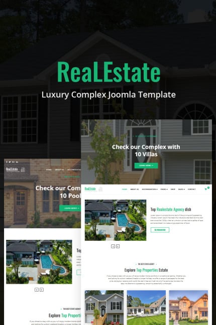 Template #85948 Estate Joomla Webdesign Template - Logo template Preview