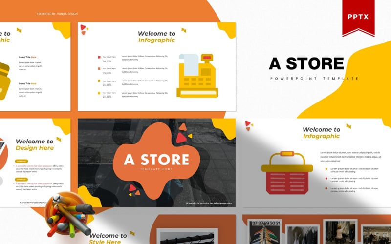 A Store | PowerPoint template PowerPoint Template