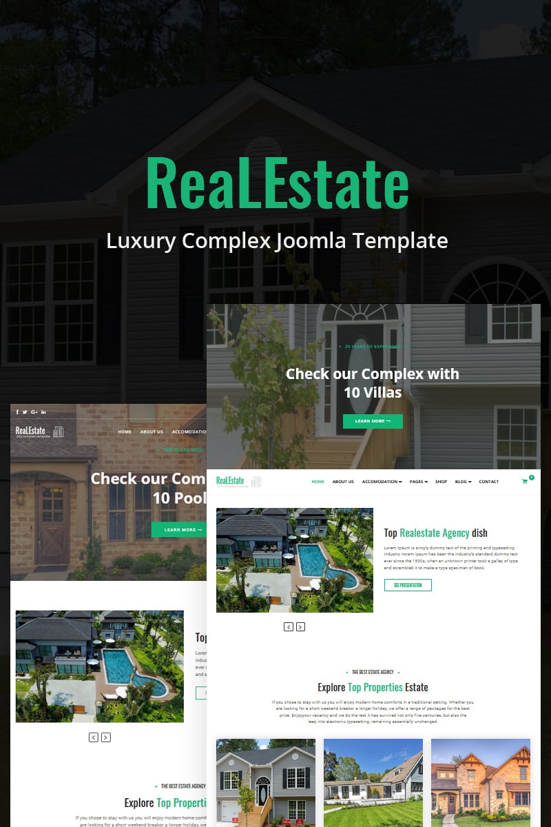 ReaLEstate - Luxury Complex Joomla Template - screenshot