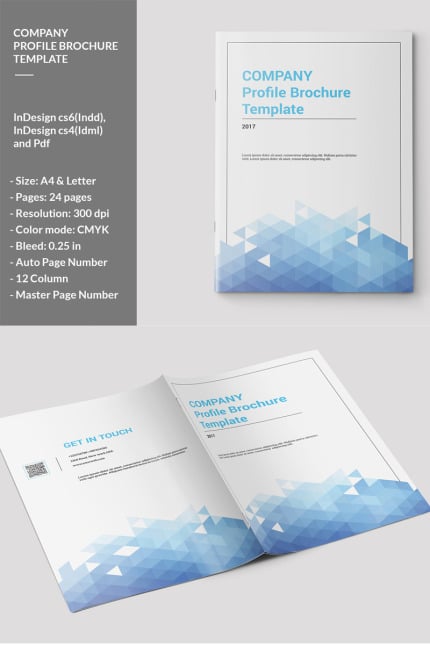 Template #86091 Profile Brochure Webdesign Template - Logo template Preview