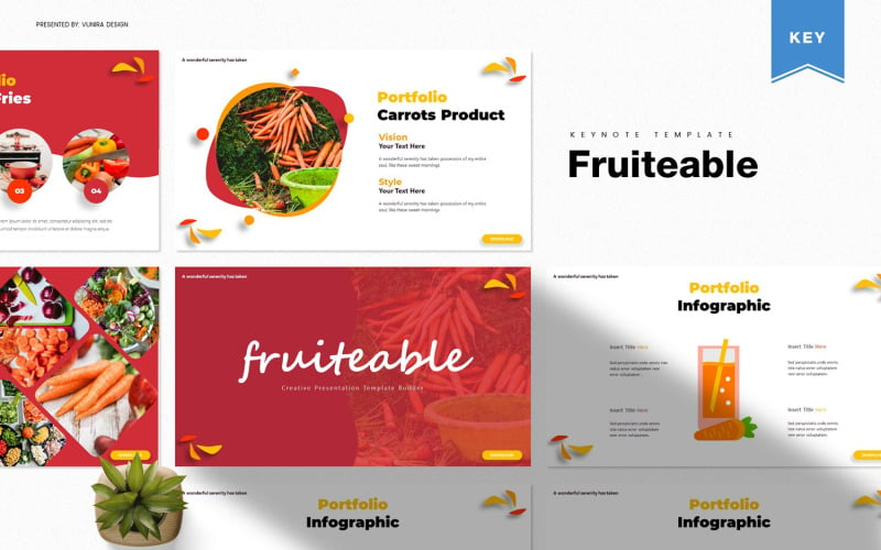 Fruiteable - Keynote template Keynote Template