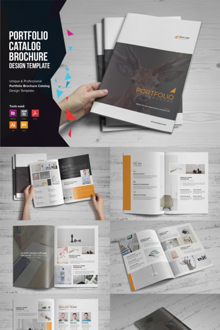 Template #86113 Brochure Portfolio-brochure Webdesign Template - Logo template Preview