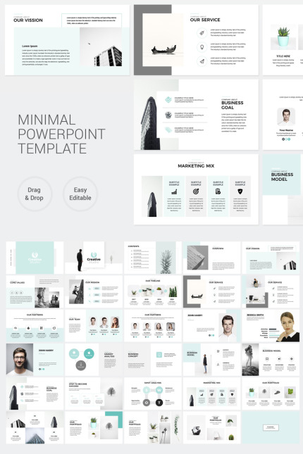 Template #86142 Powerpoint Business Webdesign Template - Logo template Preview