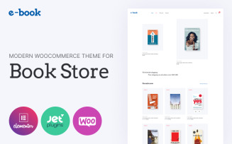 E-book - e-book website theme with widgets for Elementor WooCommerce Theme