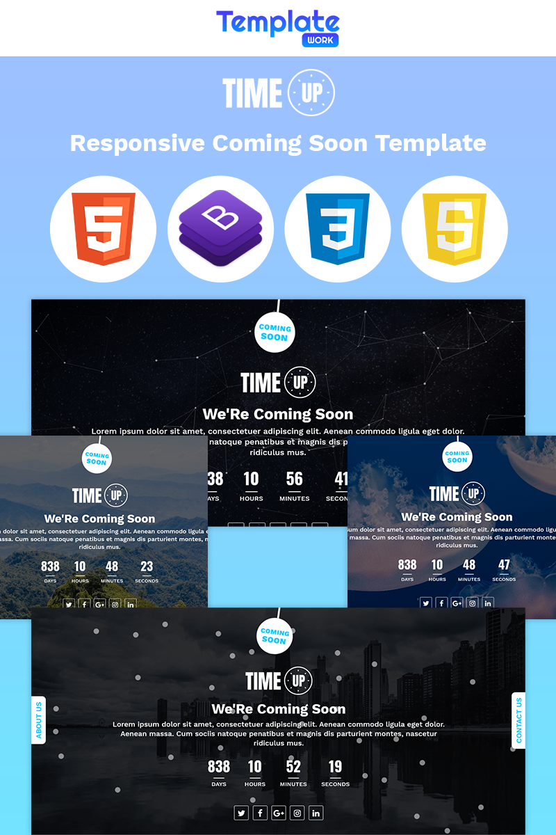 Página De Especialidad "Time Up - Coming Soon" #86195 - captura de pantalla