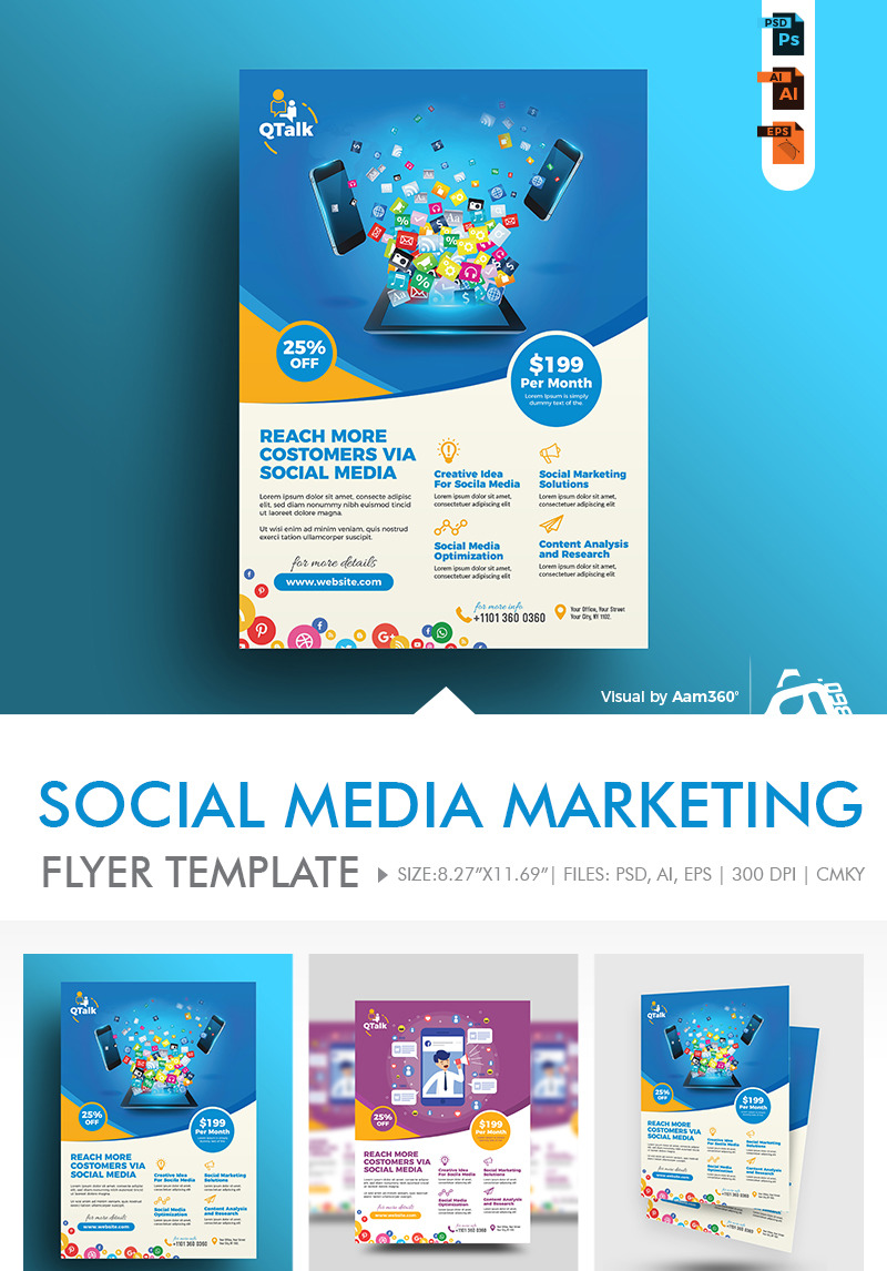 Social Media Marketing Flyer Corporate Identity Template