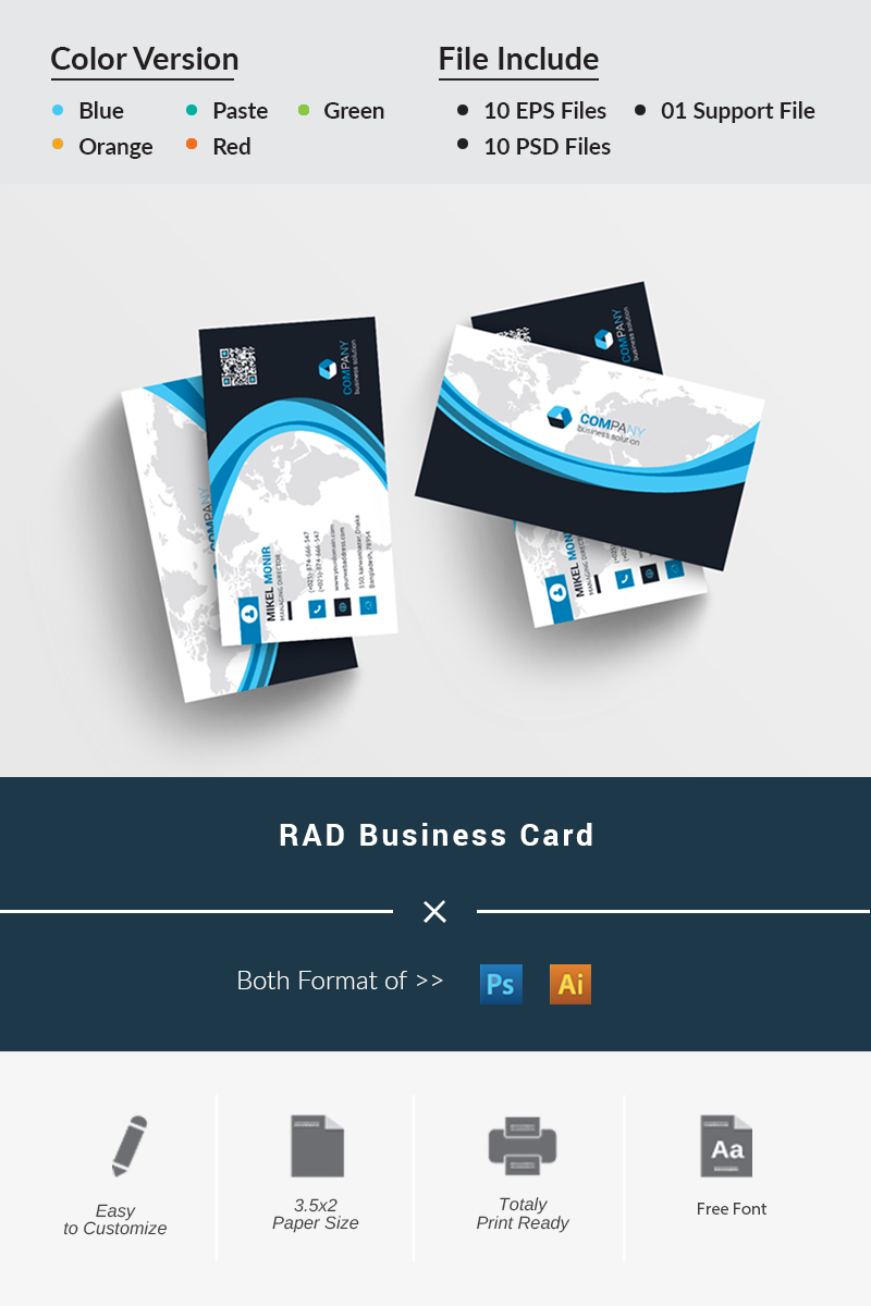 RAD Business Card - Corporate Identity Template