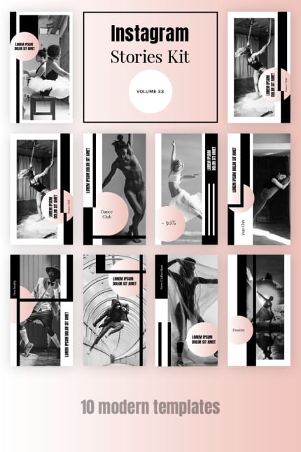 Kit Graphique #86211 Dance Club Divers Modles Web - Logo template Preview