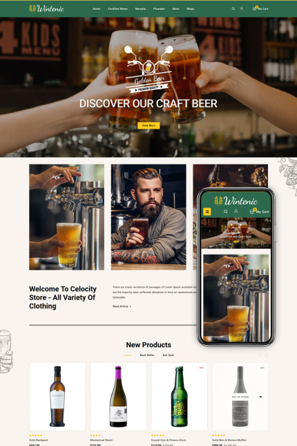 Template #86236 Drink Beer Webdesign Template - Logo template Preview