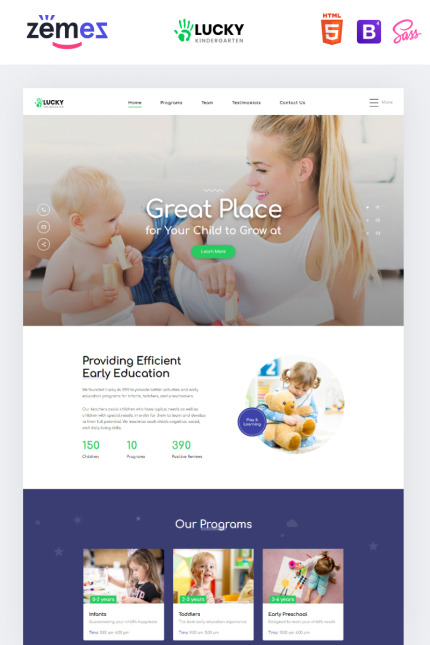 Template #86257 Child Childcare Webdesign Template - Logo template Preview