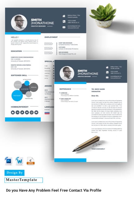 Template #86284 Page Resume Webdesign Template - Logo template Preview