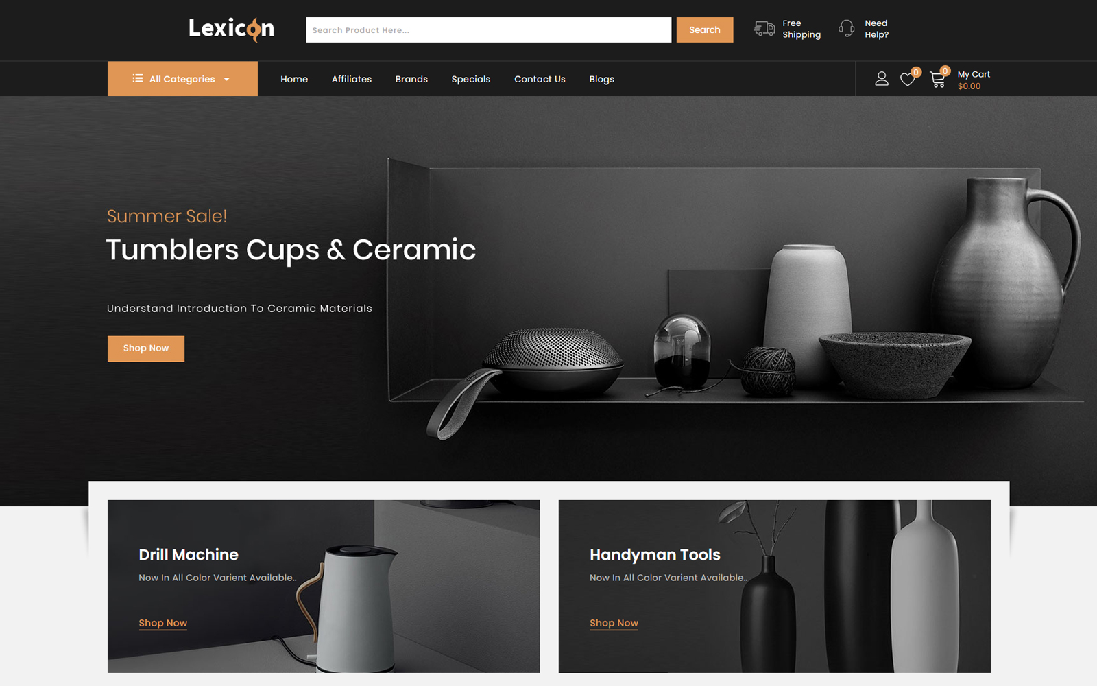 Responsywny szablon OpenCart Lexicon - kitchen Accessories Store #86223