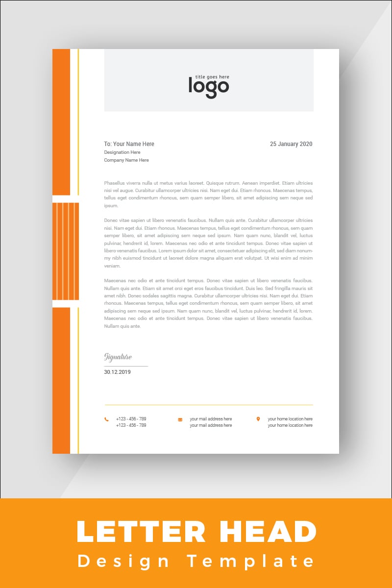 Html Letterhead Template