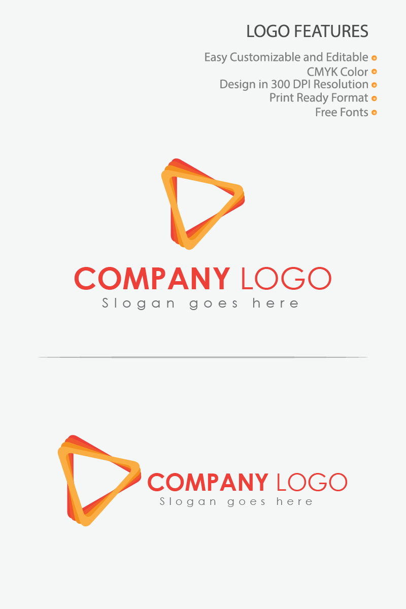 Colorful Music Player Logo Template