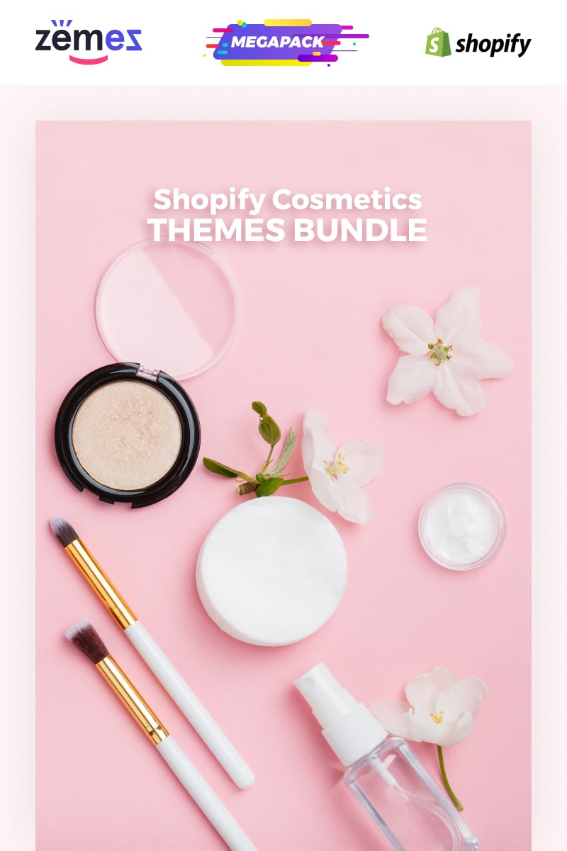 Cosmetics Themes Bundle - Shopify sablon 86387