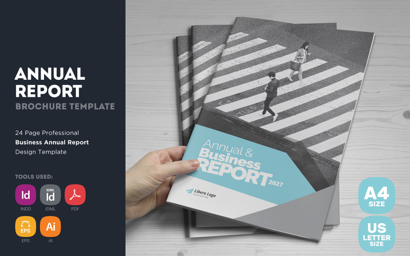 Helen - Annual Report Brochure Design Template Corporate Identity