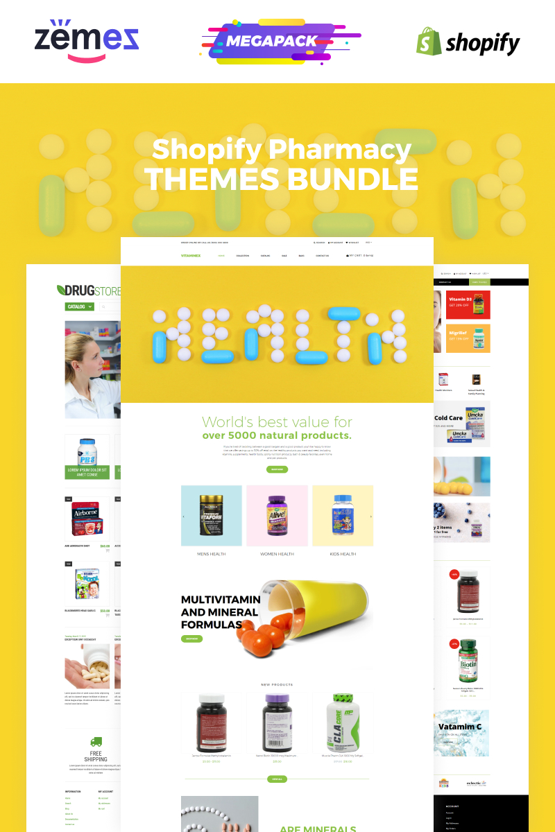 Pharmacy Bundle Tema de Shopify №86472
