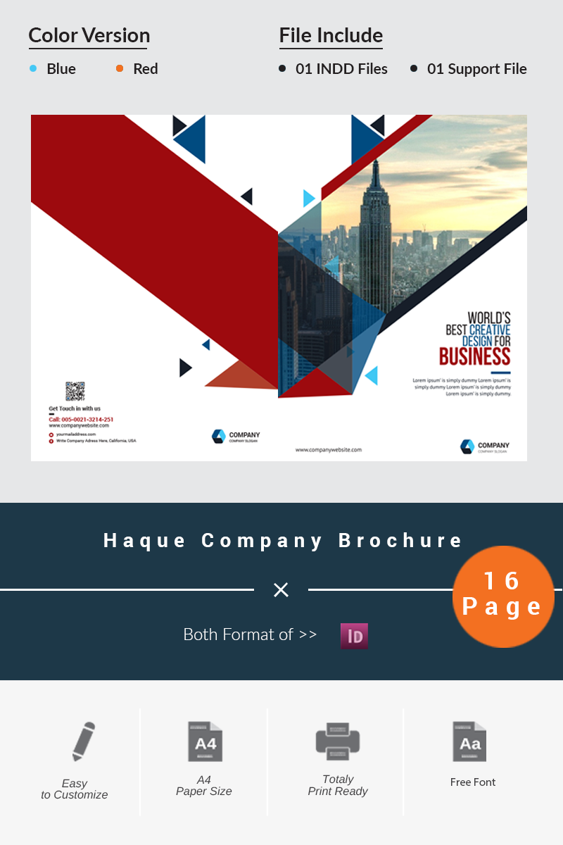 Haque Company Brochure - Corporate Identity Template