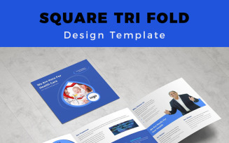 Compton Medical Square Tri fold Brochure - Corporate Identity Template