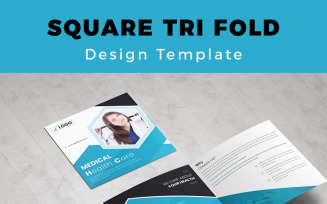 FaxalvenMedical Square Trifold Brochure - Corporate Identity Template