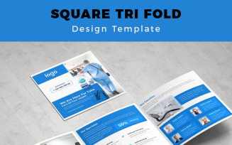 Gibson Medical Square Trifold Brochure - Corporate Identity Template