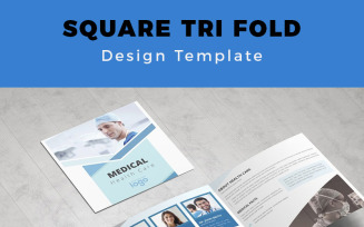 Hasvo Medical Health Care Square Trifold - Corporate Identity Template