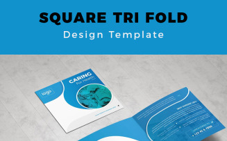 Korgen edical Squre Trifold Brochure - Corporate Identity Template