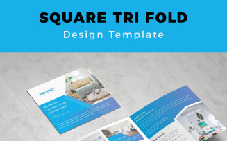 Mayo Real Estate Square Tri fold Brochure - Corporate Identity Template